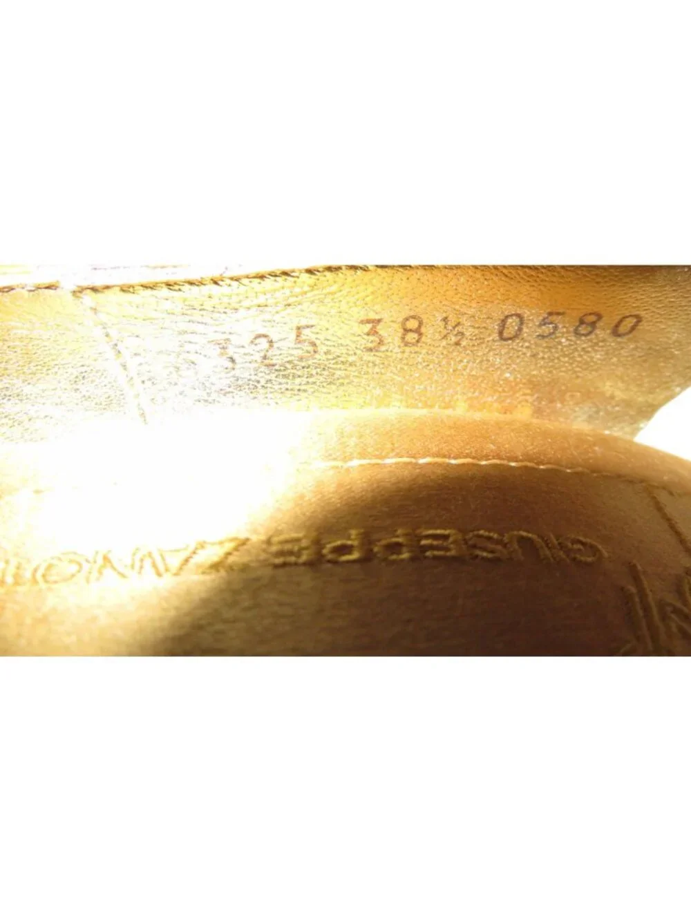 Giuseppe Zanotti Brown Croc Embossed Italian Leather Peep Toe Pumps 38.5 or 8